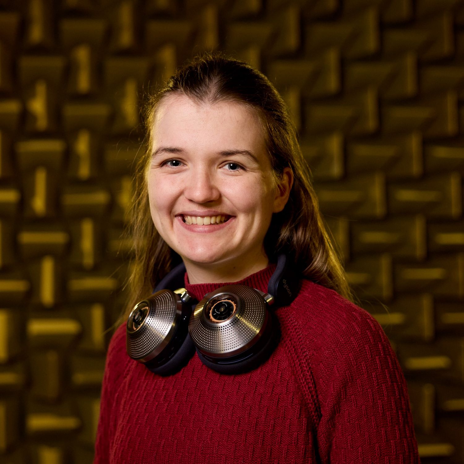 Sophie Harold in Dyson Acoustics lab